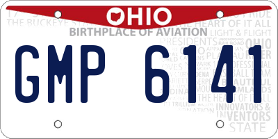 OH license plate GMP6141