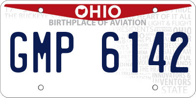 OH license plate GMP6142