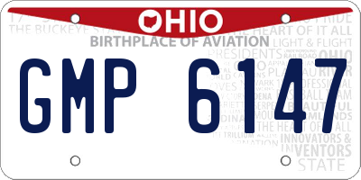 OH license plate GMP6147