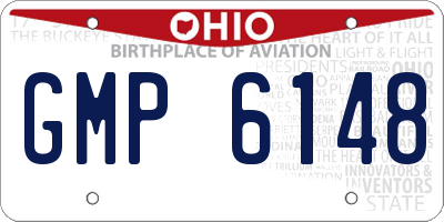 OH license plate GMP6148