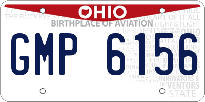 OH license plate GMP6156