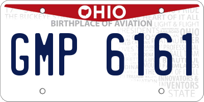 OH license plate GMP6161