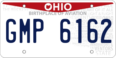 OH license plate GMP6162