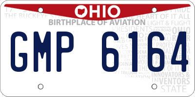 OH license plate GMP6164