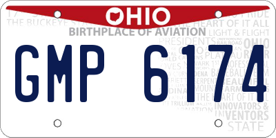 OH license plate GMP6174