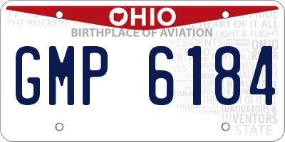 OH license plate GMP6184