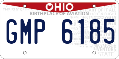 OH license plate GMP6185