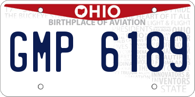 OH license plate GMP6189