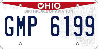OH license plate GMP6199