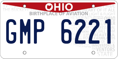 OH license plate GMP6221