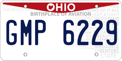 OH license plate GMP6229