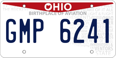 OH license plate GMP6241