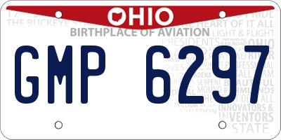 OH license plate GMP6297