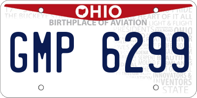 OH license plate GMP6299