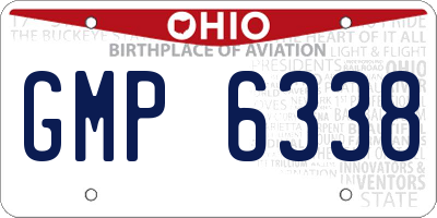 OH license plate GMP6338