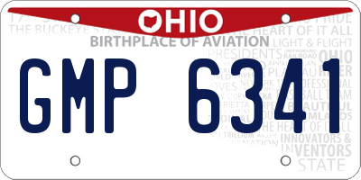 OH license plate GMP6341