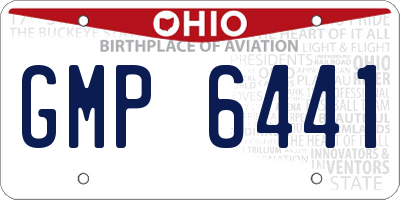OH license plate GMP6441