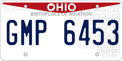 OH license plate GMP6453