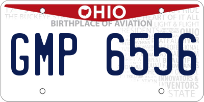 OH license plate GMP6556