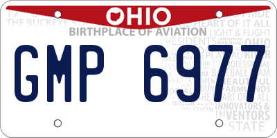 OH license plate GMP6977