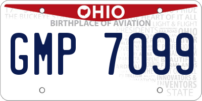 OH license plate GMP7099