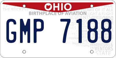 OH license plate GMP7188