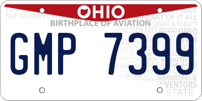 OH license plate GMP7399