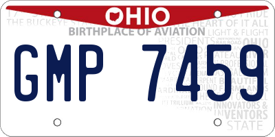 OH license plate GMP7459