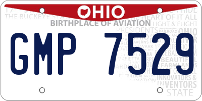 OH license plate GMP7529