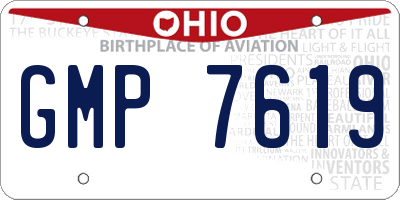 OH license plate GMP7619
