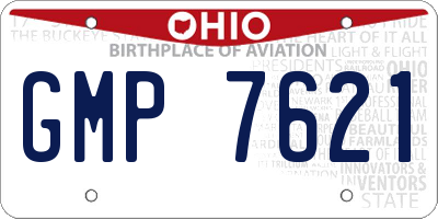 OH license plate GMP7621