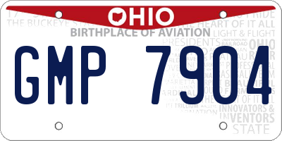 OH license plate GMP7904