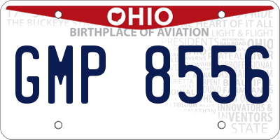 OH license plate GMP8556