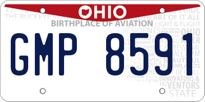 OH license plate GMP8591