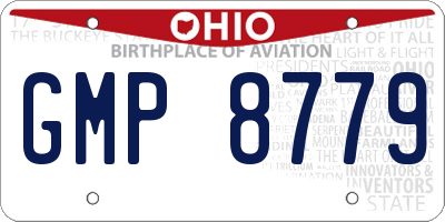 OH license plate GMP8779