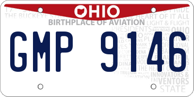 OH license plate GMP9146
