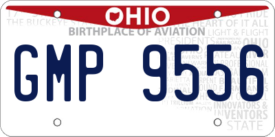 OH license plate GMP9556
