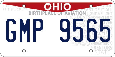 OH license plate GMP9565