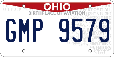 OH license plate GMP9579