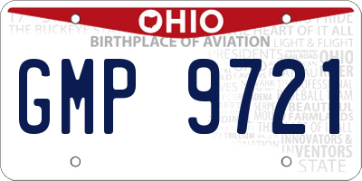OH license plate GMP9721