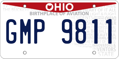 OH license plate GMP9811