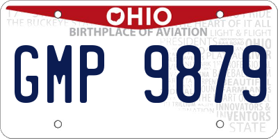 OH license plate GMP9879