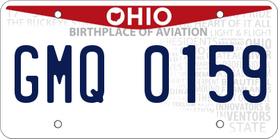 OH license plate GMQ0159
