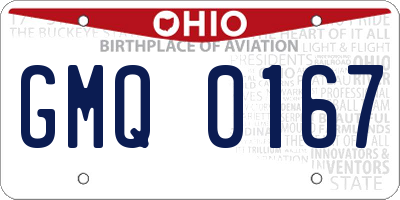 OH license plate GMQ0167