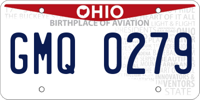 OH license plate GMQ0279