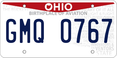 OH license plate GMQ0767