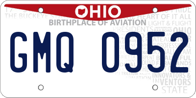 OH license plate GMQ0952