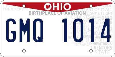 OH license plate GMQ1014