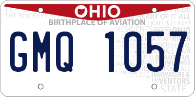 OH license plate GMQ1057
