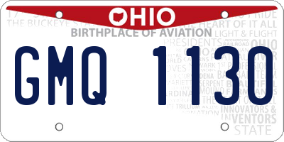 OH license plate GMQ1130